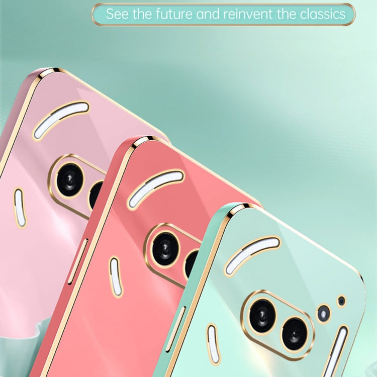 For Nothing Phone 2A XINLI Straight Edge 6D Electroplate TPU Phone Case(Black)