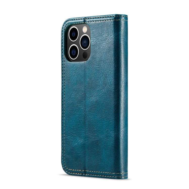For iPhone 15 Plus Fierre Shann Vintage Bark Texture Wallet Leather Phone Case(Green)