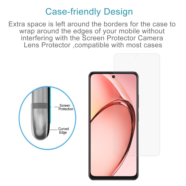 For OPPO A80 5G / A3 5G India / 4G / A3x 4G 0.26mm 9H 2.5D Tempered Glass Film