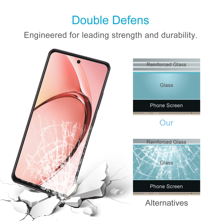 For OPPO A80 5G / A3 5G India / 4G / A3x 4G 0.26mm 9H 2.5D Tempered Glass Film