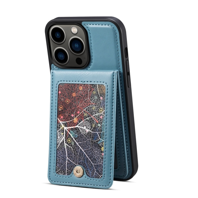 For iPhone 15 ESEBLE Star Series Lanyard Holder Card Slot Phone Case(Blue)