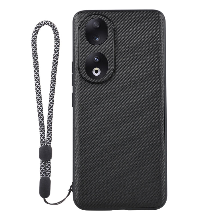 For Honor 90 ViLi TC Series Kevlar Carbon Fiber Texture Phone Case(Black)