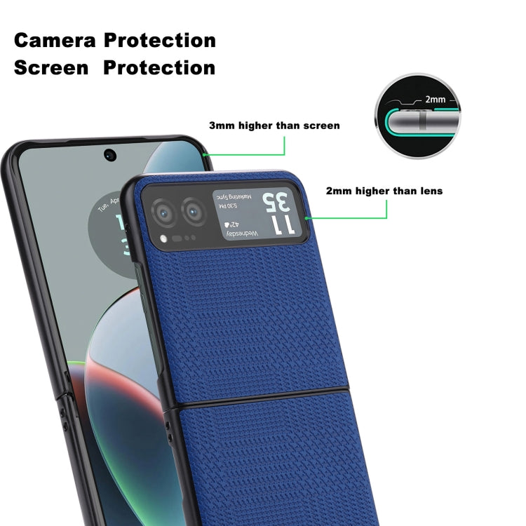 For Motorola Razr 40 ViLi TH Series Shockproof TPU + PC Phone Case(Blue)
