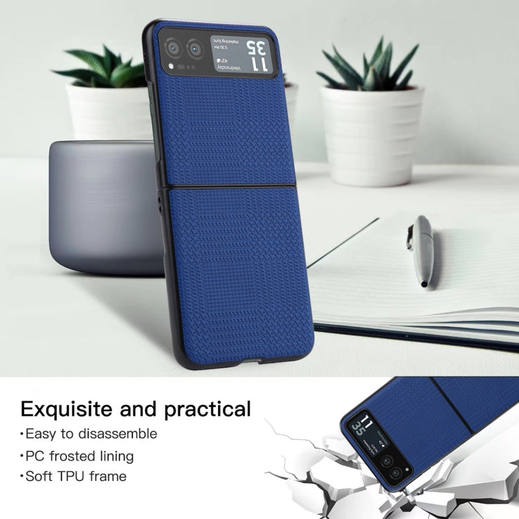 For Motorola Razr 40 ViLi TH Series Shockproof TPU + PC Phone Case(Blue)