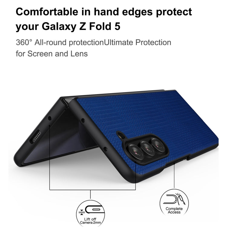 For Samsung Galaxy Z Fold5 ViLi TH Series Shockproof TPU + PC Phone Case(Blue)