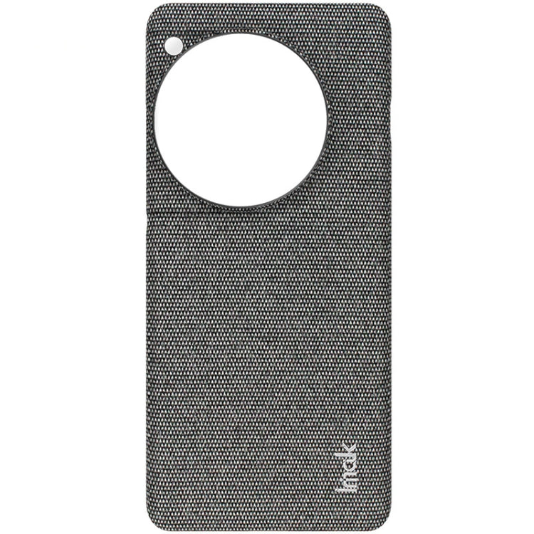 For OnePlus 12 5G imak Ruiyi Series Cloth Texture PU + PC Phone Case(Dark Grey)