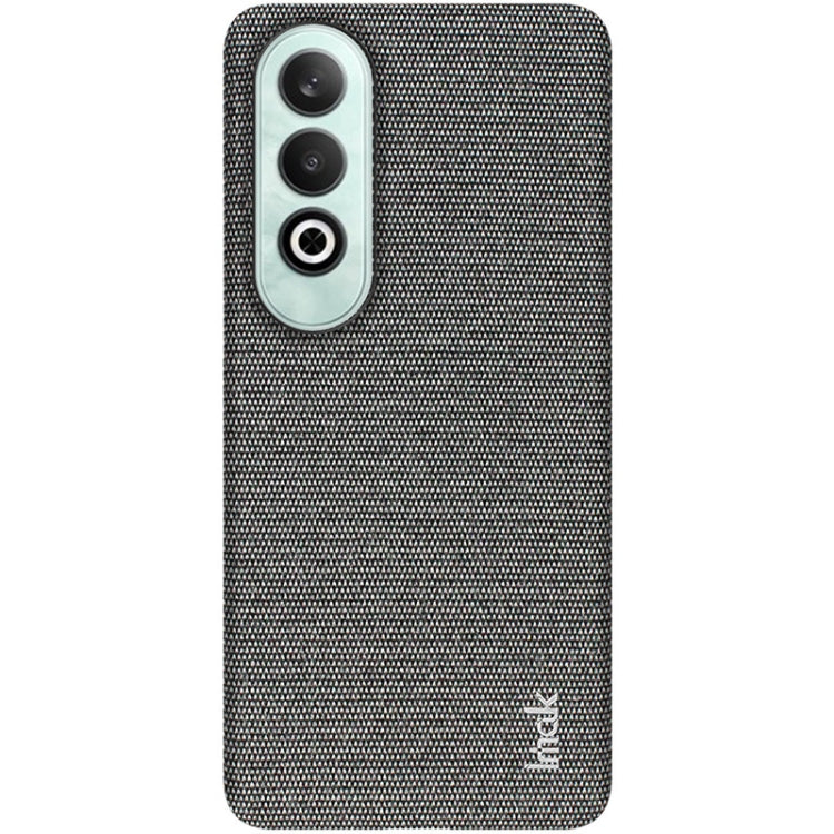 For OnePlus Nord CE4 5G imak Ruiyi Series Cloth Texture PU + PC Phone Case(Dark Grey)