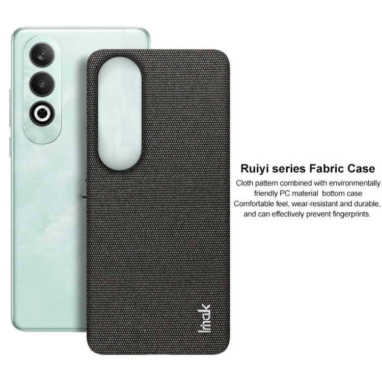 For OnePlus Nord CE4 5G imak Ruiyi Series Cloth Texture PU + PC Phone Case(Dark Grey)