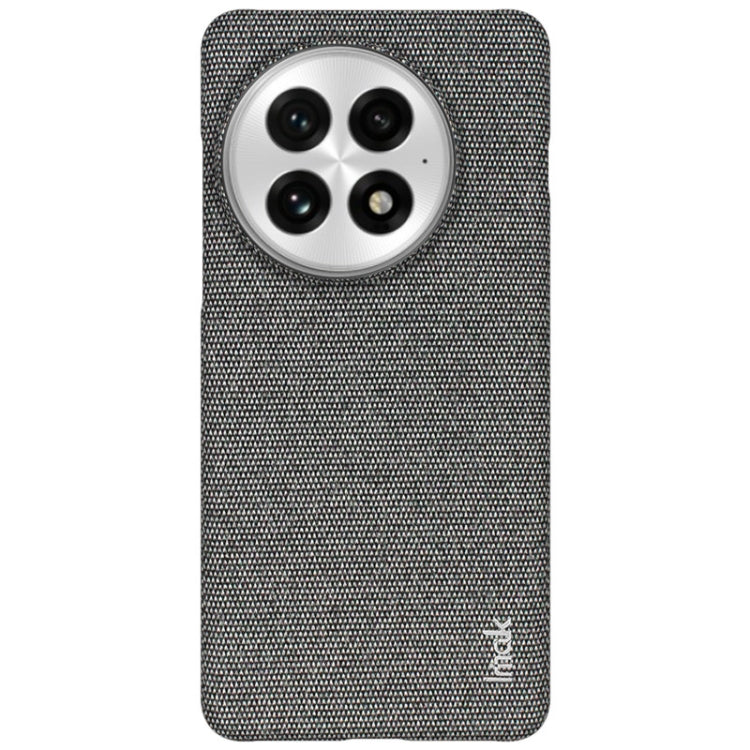 For OnePlus 13 imak Ruiyi Series Cloth Texture PU + PC Phone Case(Dark Grey)