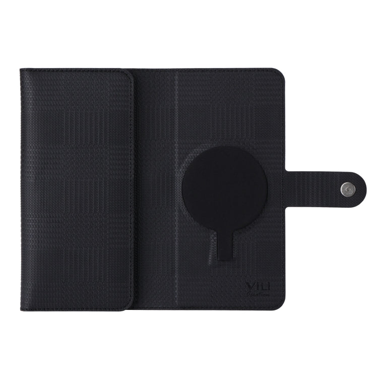 For iPhone 13 ViLi GHB Series MagSafe Magnetic Zipper Leather Phone Case(Black)