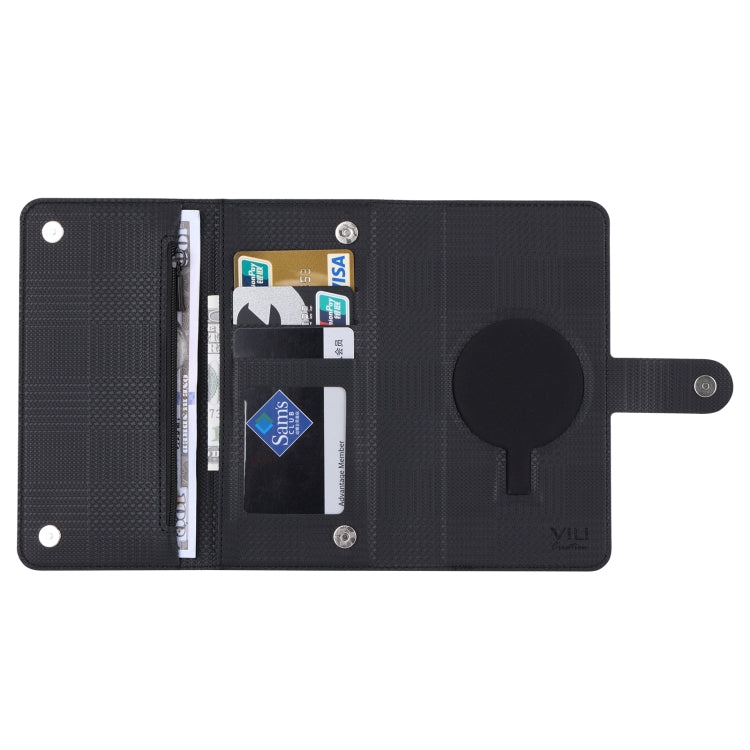 For iPhone 13 ViLi GHB Series MagSafe Magnetic Zipper Leather Phone Case(Black)
