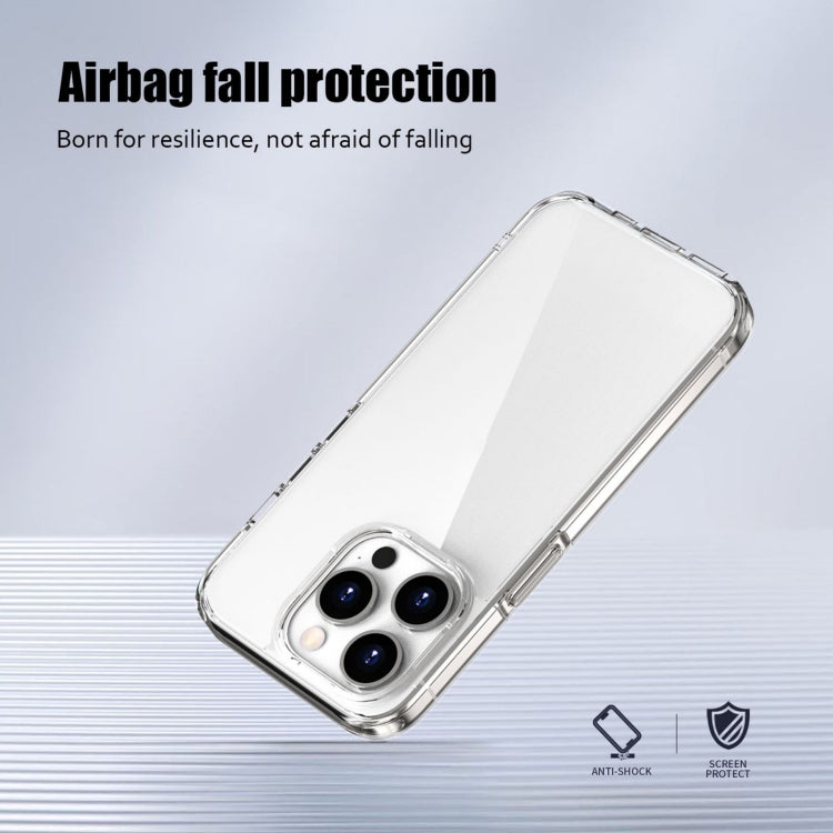 For iPhone 15 Plus iPAKY Aurora Series Shockproof PC + TPU Protective Phone Case(Transparent Purple)