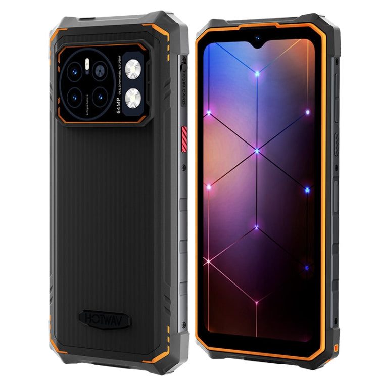 [HK Warehouse] HOTWAV CYBER 13 Pro, 12GB+256GB, IP68/IP69K Rugged Phone, 10800mAh, 6.6 inch Android 13 UNISOC T619 Octa Core, Network: 4G, NFC, OTG(Orange)