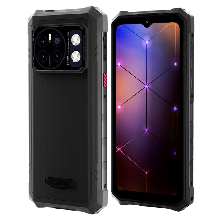 [HK Warehouse] HOTWAV CYBER 13 Pro, 12GB+256GB, IP68/IP69K Rugged Phone, 10800mAh, 6.6 inch Android 13 UNISOC T619 Octa Core, Network: 4G, NFC, OTG(All Black)
