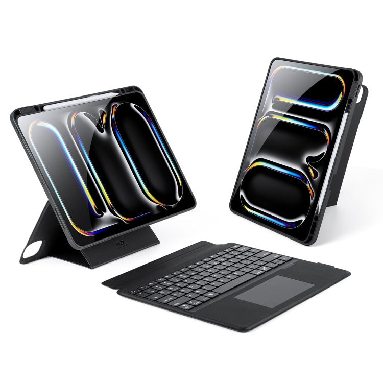 For iPad Pro 13 2024 DUX DUCIS DK Series Magnetic Wireless Bluetooth Keyboard Tablet Case(Black)