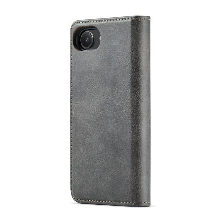 For iPhone 17e / 16e DG.MING Crazy Horse Texture Detachable Magnetic Leather Phone Case(Grey)
