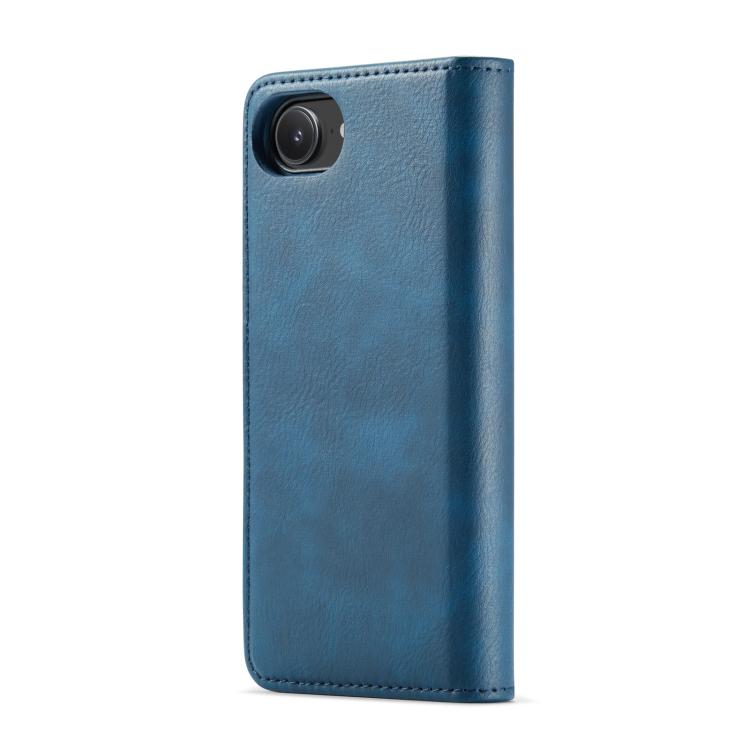 For iPhone 17e / 16e DG.MING Crazy Horse Texture Detachable Magnetic Leather Phone Case(Blue)