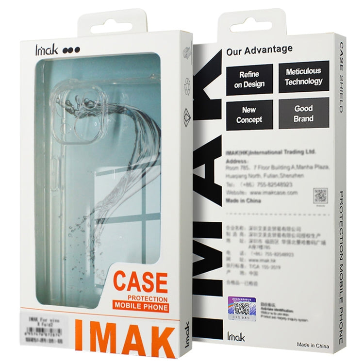 For OnePlus Ace 3V 5G imak Shockproof Airbag TPU Phone Case(Transparent)