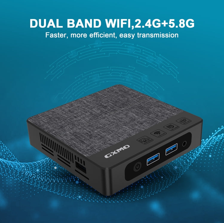 GXMO N42 Windows 11 Intel Gemini Lake N4000 Mini PC NVME SSD WiFi Mini Desktop Computer, 6GB+64GB, 6GB+64GB+256GB