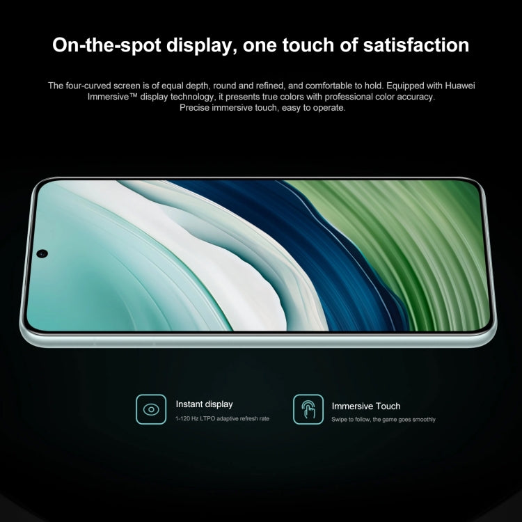 HUAWEI Mate 60, 12GB+512GB,  Screen Fingerprint Identification, 6.69 inch HarmonyOS 4.0 Kirin 9000S Octa Core up to 2.62GHz, NFC, OTG, Not Support Google Play(Cyan)