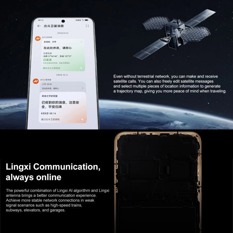 HUAWEI Mate 60, 12GB+512GB,  Screen Fingerprint Identification, 6.69 inch HarmonyOS 4.0 Kirin 9000S Octa Core up to 2.62GHz, NFC, OTG, Not Support Google Play(Purple)