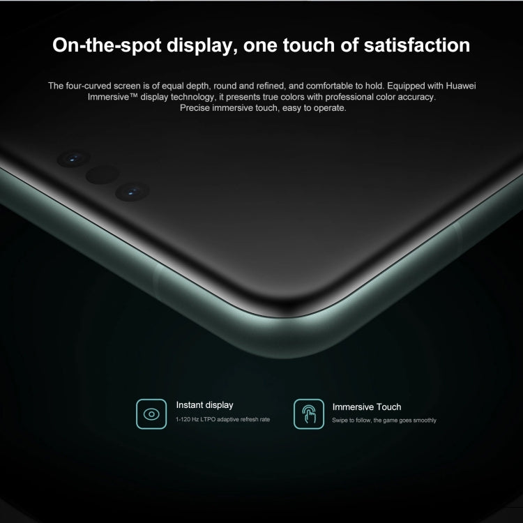 HUAWEI Mate 60 Pro, 12GB+1TB, Screen Fingerprint Identification, 6.82 inch HarmonyOS 4.0 Kirin 9000S Octa Core up to 2.62GHz, NFC, OTG, Not Support Google Play(Black)