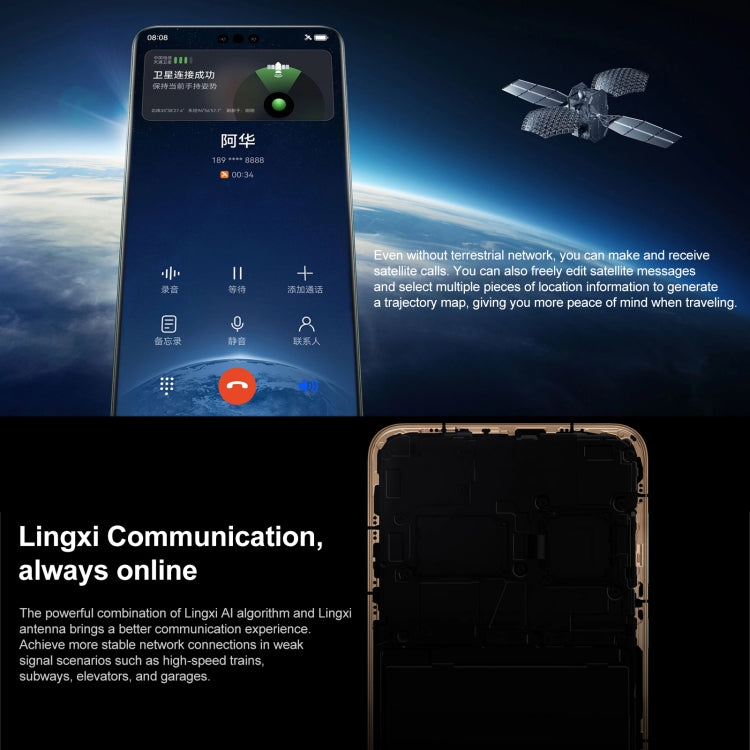 HUAWEI Mate 60 Pro, 12GB+1TB, Screen Fingerprint Identification, 6.82 inch HarmonyOS 4.0 Kirin 9000S Octa Core up to 2.62GHz, NFC, OTG, Not Support Google Play(Purple)