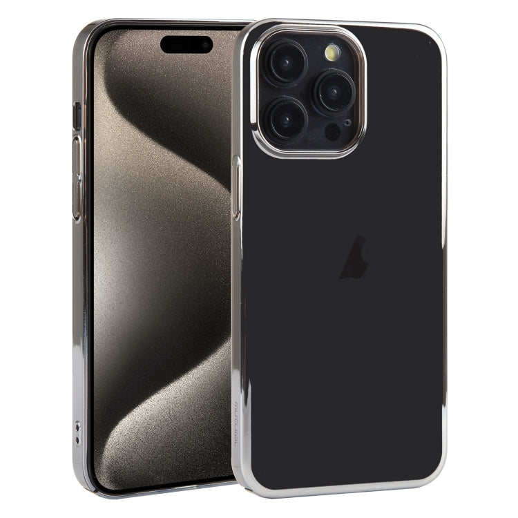 For iPhone 15 Pro Max Mutural Jiantou Series Electroplating Phone Case(Grey)