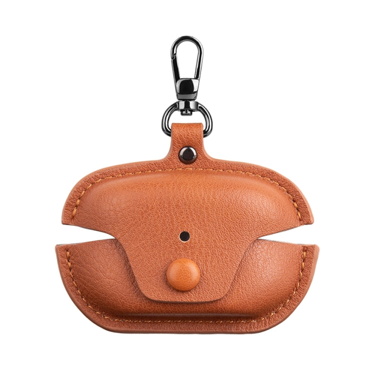 Leather TWS Earphone Protective Case with Hook, For Sony WF-1000XM5