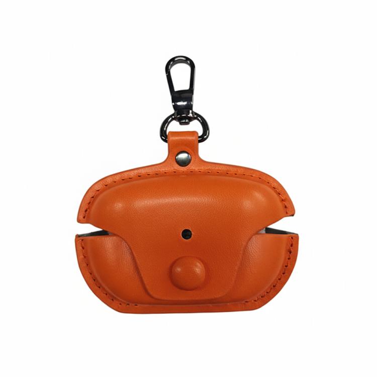 Leather TWS Earphone Protective Case with Hook, For Sony WF-1000XM5
