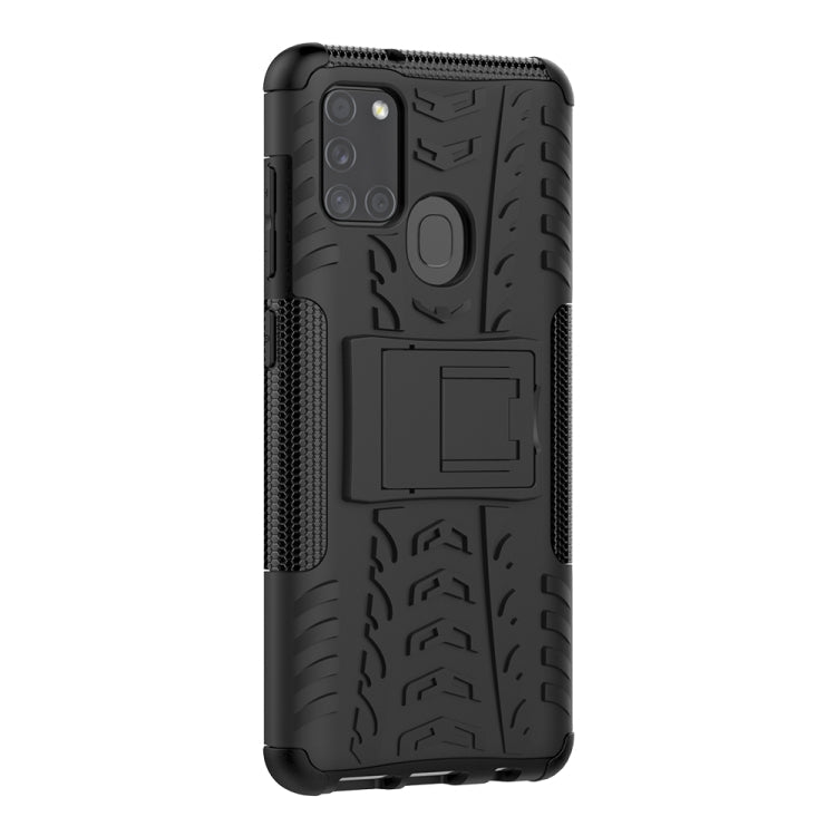 Tire Texture Shockproof TPU+PC Protective Case with Holder, For Amazon Fire HD 8 (2020)