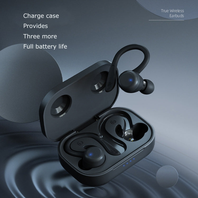 T&G T40 TWS IPX6 Waterproof Hanging Ear Wireless Bluetooth Earphones with Charging Box(Orange)