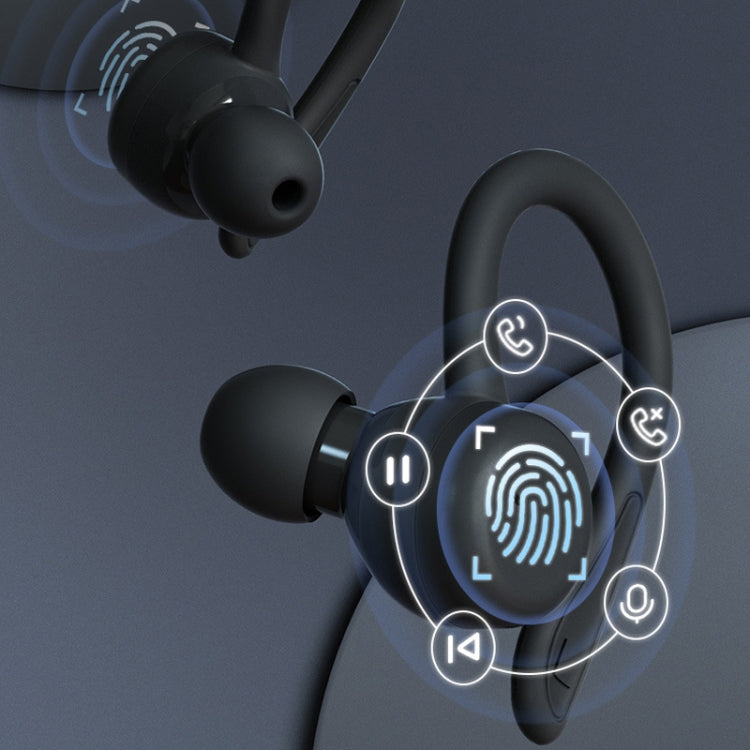 T&G T40 TWS IPX6 Waterproof Hanging Ear Wireless Bluetooth Earphones with Charging Box(Orange)
