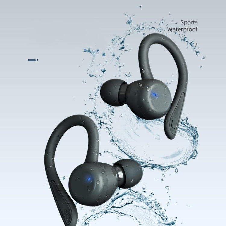 T&G T40 TWS IPX6 Waterproof Hanging Ear Wireless Bluetooth Earphones with Charging Box(White)