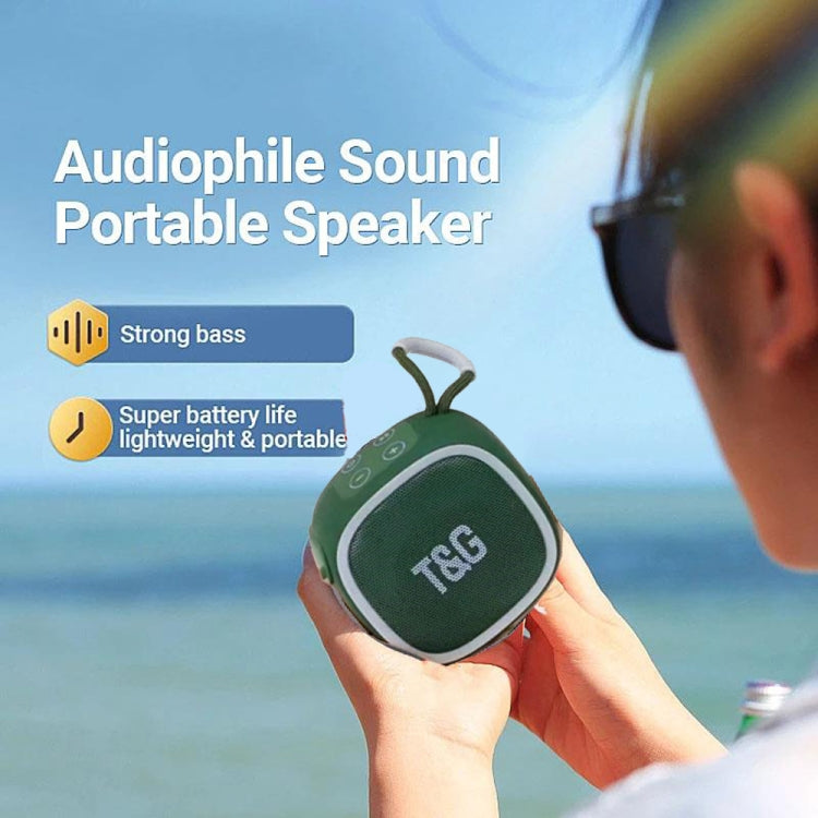 T&G TG659 Outdoor Portable TWS Mini Bluetooth Speaker(Dark Green)