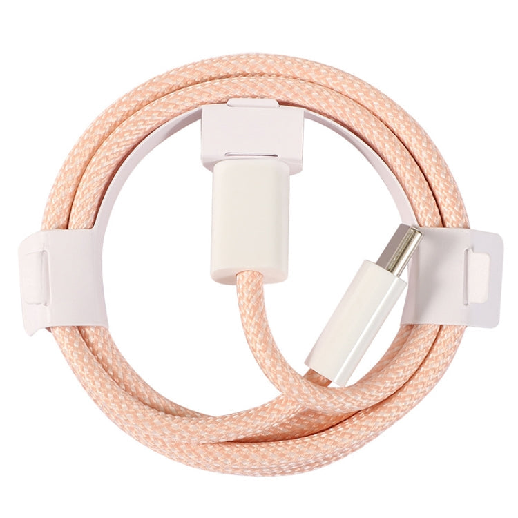 1m USB-C / Type-C to Type-C Macaron Braided Charging Cable