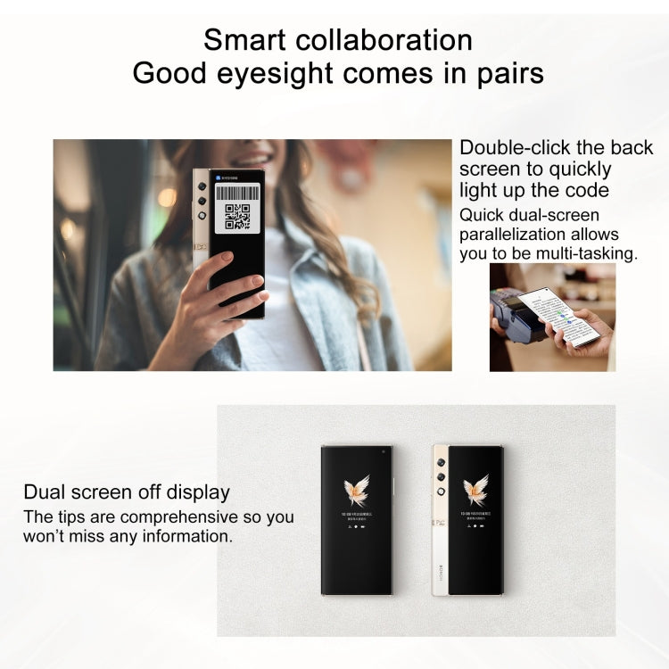 Honor V Purse 5G, 16GB+512GB, Side Fingerprint, 7.71 inch + 6.45 inch MagicOS 7.2 Qualcomm Snapdragon 778G Octa Core, Network: 5G, OTG, NFC, Not Support Google Play(Black)