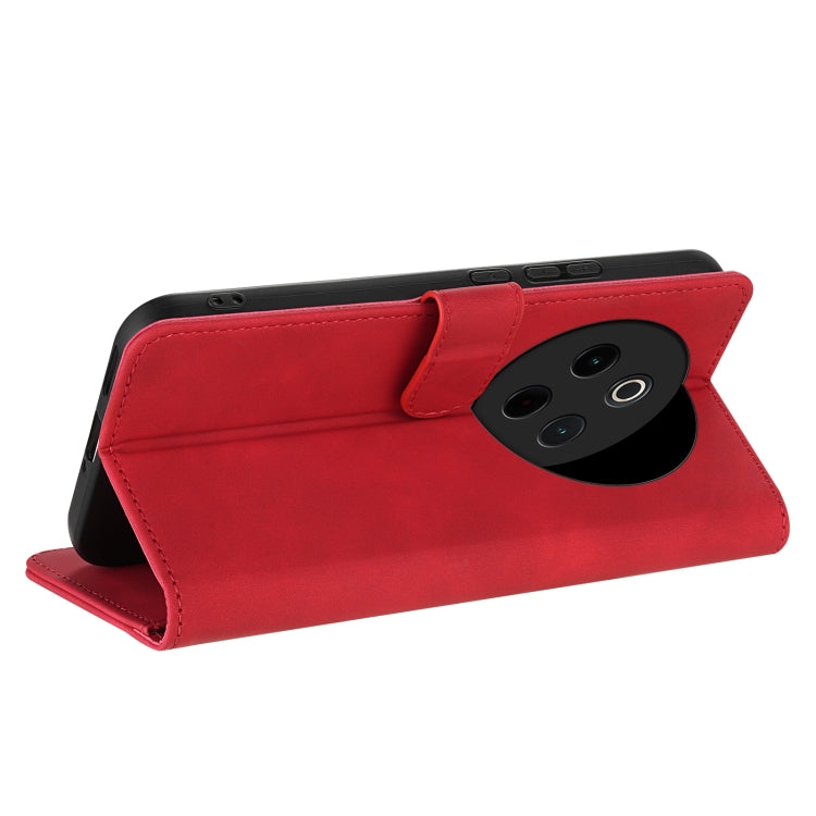 For vivo Y300 Pro AZNS Skin Feel Calf Texture Flip Leather Phone Case(Red)