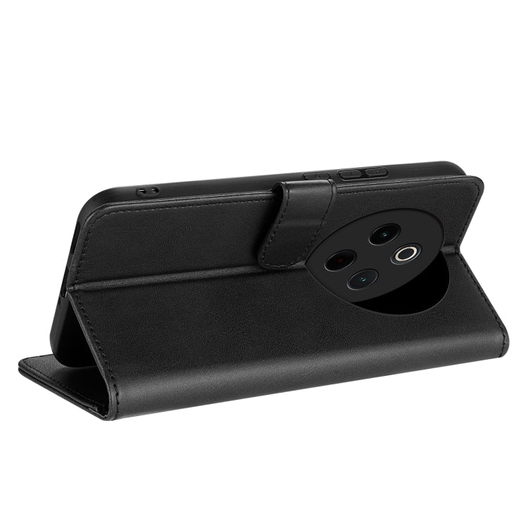 For vivo Y300 Pro AZNS Skin Feel Calf Texture Flip Leather Phone Case(Black)