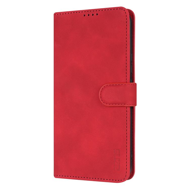 For vivo S20 AZNS Skin Feel Calf Texture Flip Leather Phone Case(Red)