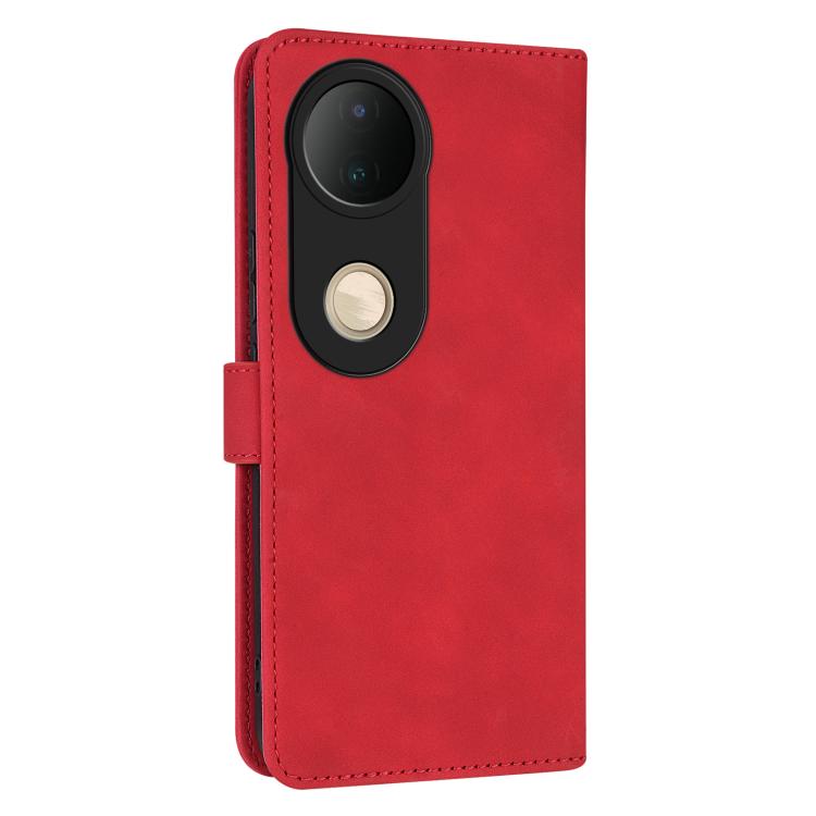 For vivo S20 AZNS Skin Feel Calf Texture Flip Leather Phone Case(Red)