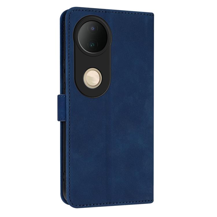 For vivo S20 AZNS Skin Feel Calf Texture Flip Leather Phone Case(Blue)