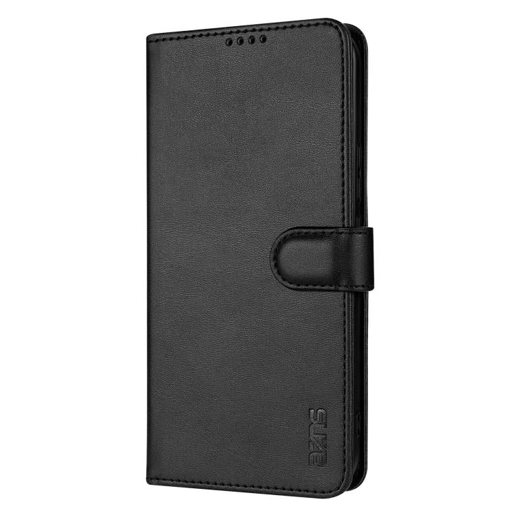 For vivo S20 AZNS Skin Feel Calf Texture Flip Leather Phone Case(Black)