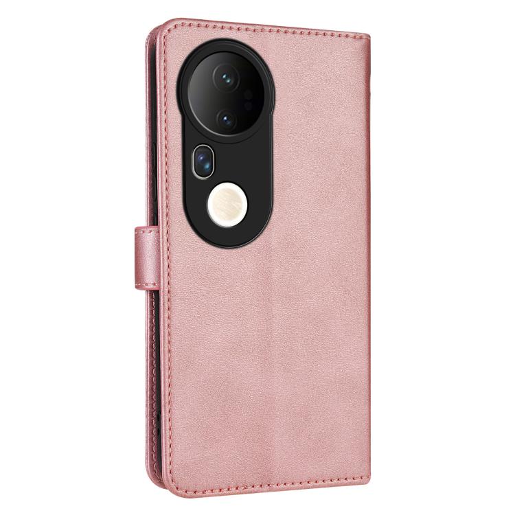 For vivo S20 Pro AZNS Skin Feel Calf Texture Flip Leather Phone Case(Rose Gold)