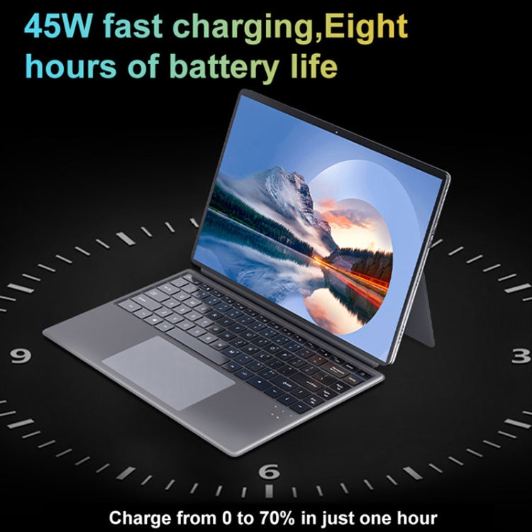 Pipo W14 14.1 inch 2 in 1 Tablet PC, 16GB+512GB, Windows 11 Intel Alder Lake N100 Quad Core, with Keyboard Leather Case