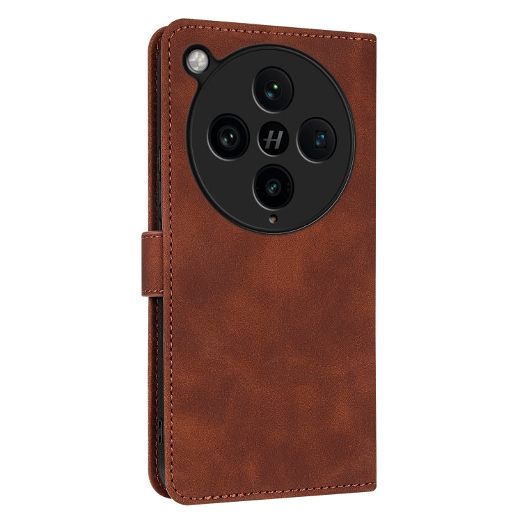For OPPO Find X8 Pro AZNS Skin Feel Calf Texture Flip Leather Phone Case(Brown)