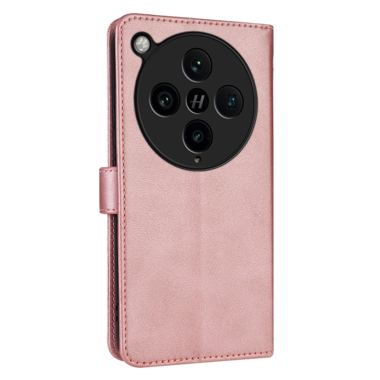 For OPPO Find X8 Pro AZNS Skin Feel Calf Texture Flip Leather Phone Case(Rose Gold)