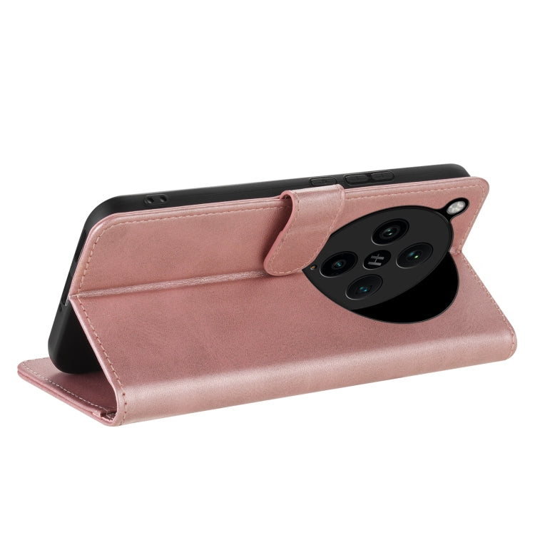 For OPPO Find X8 Pro AZNS Skin Feel Calf Texture Flip Leather Phone Case(Rose Gold)