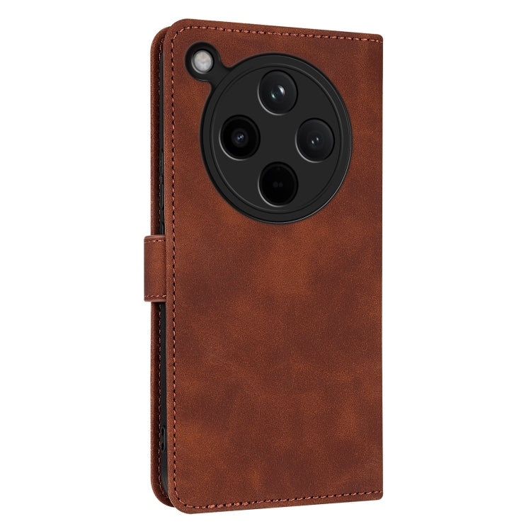 For OPPO Find X8 AZNS Skin Feel Calf Texture Flip Leather Phone Case(Brown)