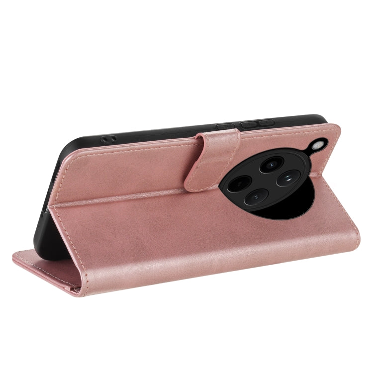 For OPPO Find X8 AZNS Skin Feel Calf Texture Flip Leather Phone Case(Rose Gold)